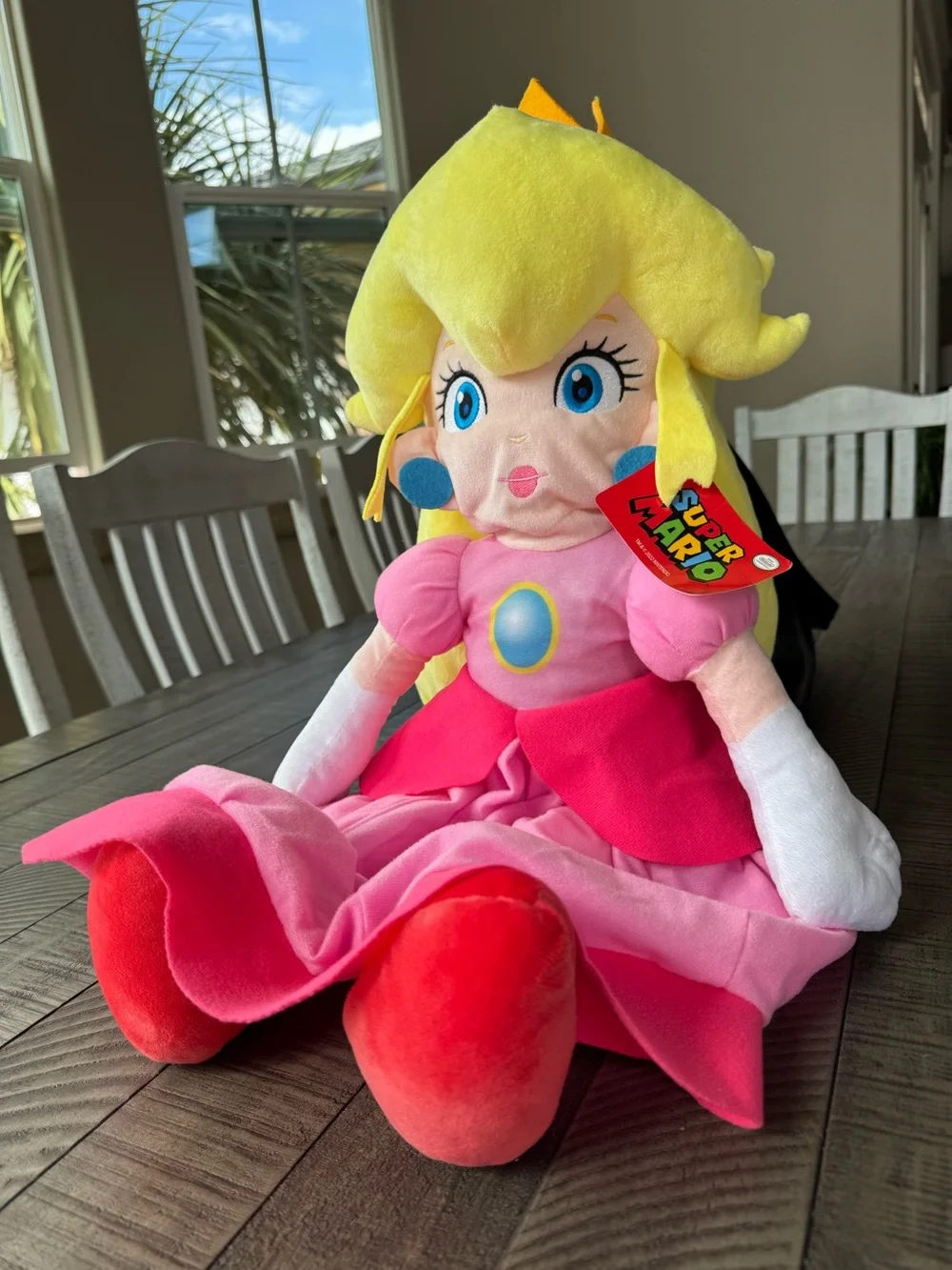 Nintendo Princess Peach Plush Jumbo Super Mario Plush Toy (NWT)